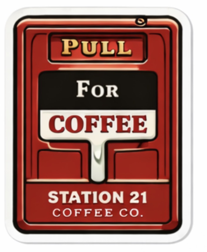 Sticker 2.5” Pull station alarm