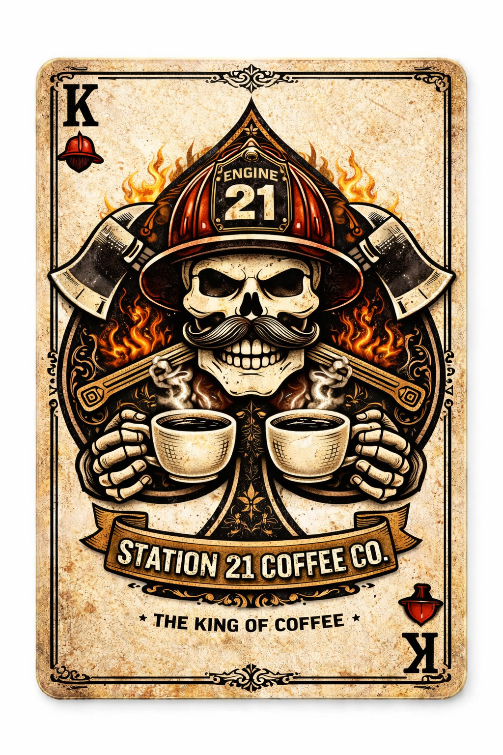 Sticker 2.5” The King Of Coffee