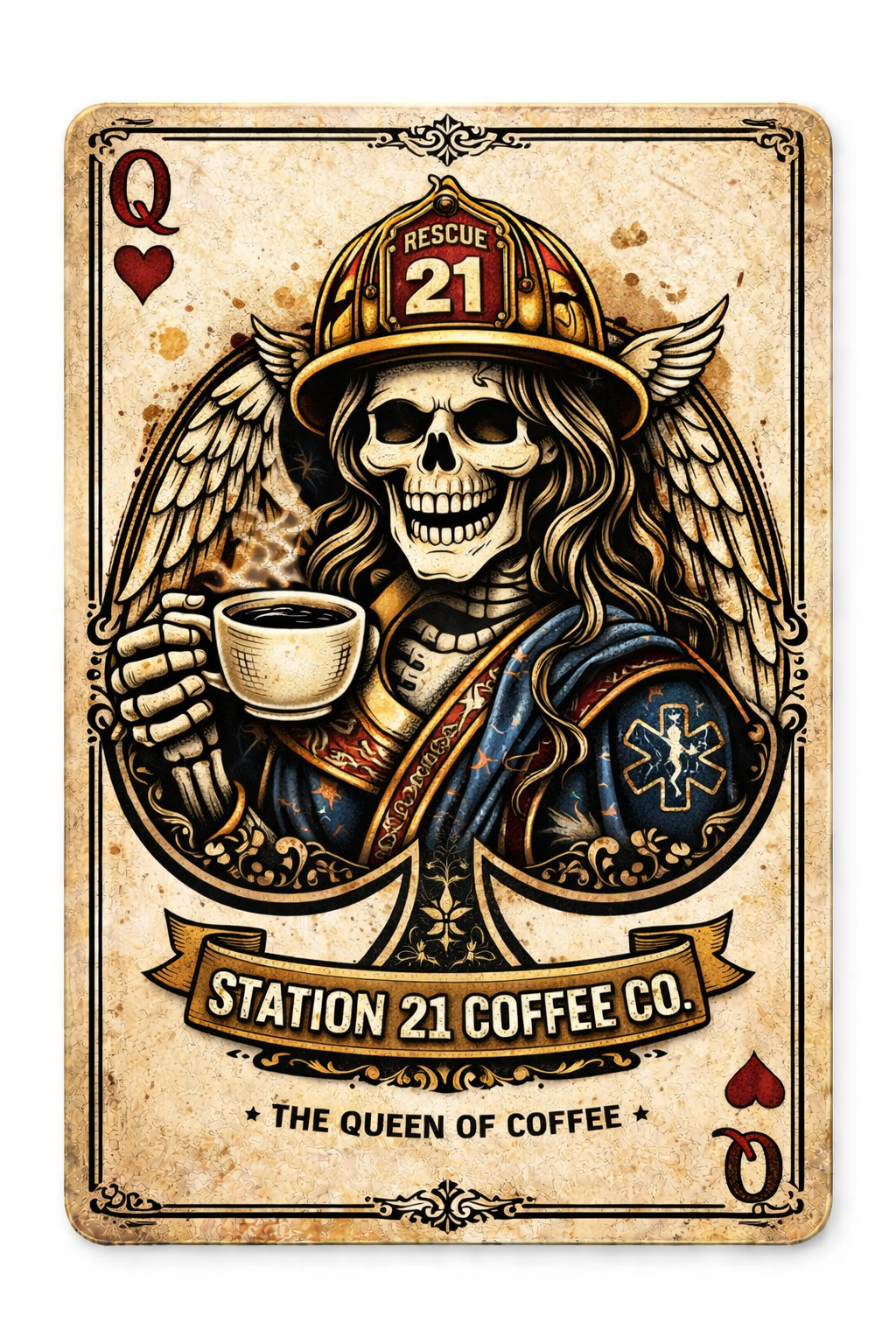 Sticker 2.5” Queen Of Coffee